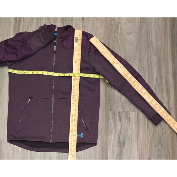 Under Armour Youth Hoodie Size Large Maroon Storm - Picture 2 of 8
